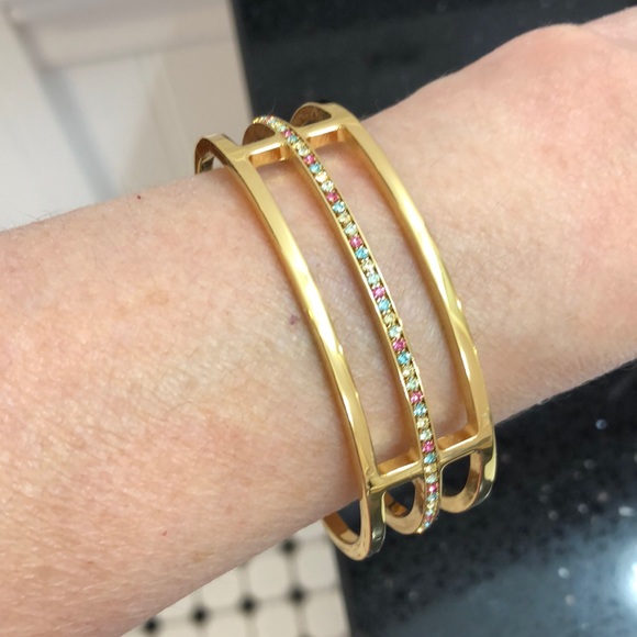 kate spade Jewelry - Kate Spade Multicolored Open Bangle.